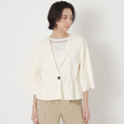 ＜EPOCA (Women)＞コットンミックスストレッチ　ニットジャケット（Ｍ５Ｎ０６１２２＿＿）