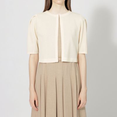 レーヨンストレッチ ボレロニットカーディガン