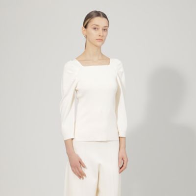 ＜EPOCA (Women)＞【Ｌａ　ｍａｇｌｉａ】　スクエアネック　ニットプルオーバー（Ｍ５Ｎ１１３１３＿＿）