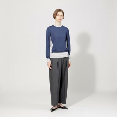 【ＥＰＯＣＡ　ＤＩ　ＢＡＳＥ】　ウールシルク　バイカラーニット　《ＷＥＢ＆一部店舗限定》（Ｍ５Ｎ１５４２３＿＿）