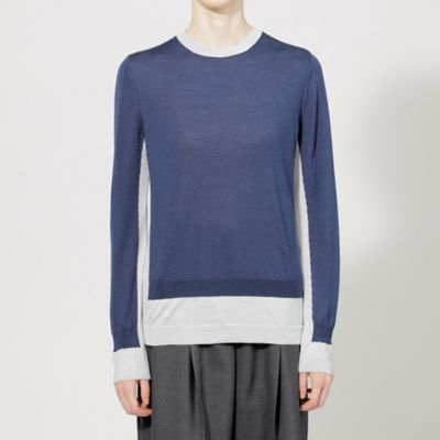 【ＥＰＯＣＡ　ＤＩ　ＢＡＳＥ】　ウールシルク　バイカラーニット　《ＷＥＢ＆一部店舗限定》（Ｍ５Ｎ１５４２３＿＿）
