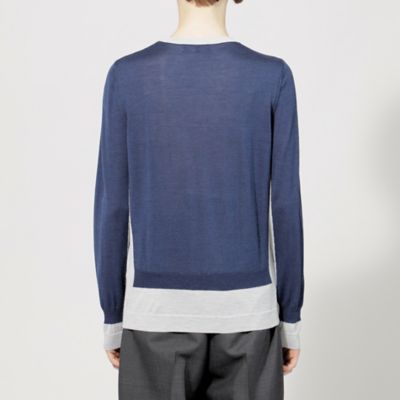 【ＥＰＯＣＡ　ＤＩ　ＢＡＳＥ】　ウールシルク　バイカラーニット　《ＷＥＢ＆一部店舗限定》（Ｍ５Ｎ１５４２３＿＿）