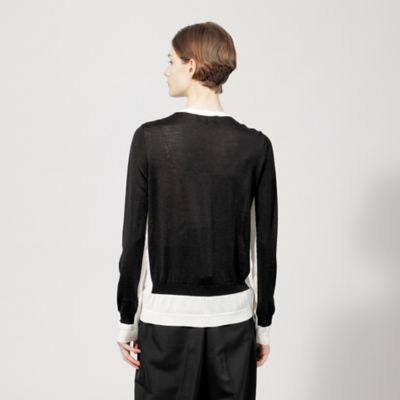 【ＥＰＯＣＡ　ＤＩ　ＢＡＳＥ】　ウールシルク　バイカラーニット　《ＷＥＢ＆一部店舗限定》（Ｍ５Ｎ１５４２３＿＿）