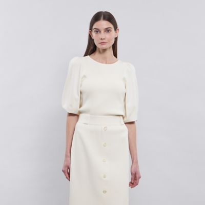 EPOCA (Women)/エポカ 【Ｌａ　ｍａｇｌｉａ】　ギャザースリーブニットプルオーバー（Ｍ５Ｎ１５５１６＿＿）