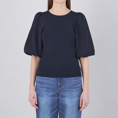 【Ｌａ　ｍａｇｌｉａ】　ギャザースリーブニットプルオーバー（Ｍ５Ｎ１５５１６＿＿）