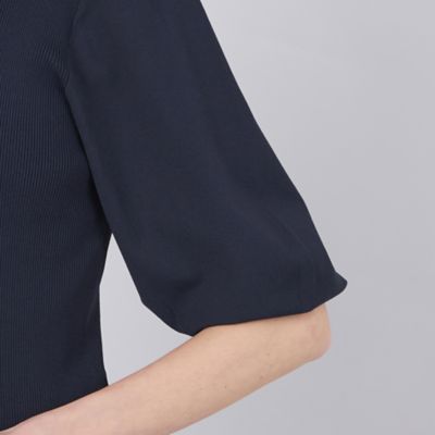【Ｌａ　ｍａｇｌｉａ】　ギャザースリーブニットプルオーバー（Ｍ５Ｎ１５５１６＿＿）
