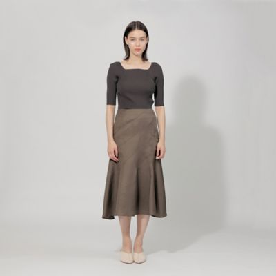 【ＥＰＯＣＡ　ＤＩ　ＢＡＳＥ】　レーヨンストレッチ　スクエアネックリブニット　《ＷＥＢ＆一部店舗限定》（Ｍ５Ｎ２１３５２＿＿）