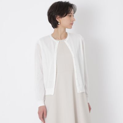 ＜EPOCA (Women)＞レーヨンナイロンストレッチ　シアーニットカーディガン（Ｍ５Ｎ２４１４６＿＿）