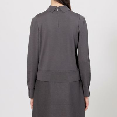 【Ｌａ　ｍａｇｌｉａ】　シャツカラー　ニットプルオーバー（Ｍ５Ｎ２４４５１＿＿）
