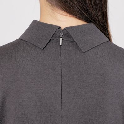 【Ｌａ　ｍａｇｌｉａ】　シャツカラー　ニットプルオーバー（Ｍ５Ｎ２４４５１＿＿）