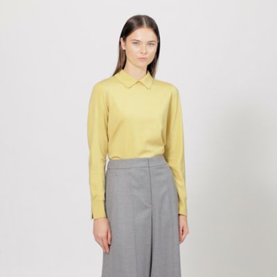【Ｌａ　ｍａｇｌｉａ】　シャツカラー　ニットプルオーバー（Ｍ５Ｎ２４４５１＿＿）