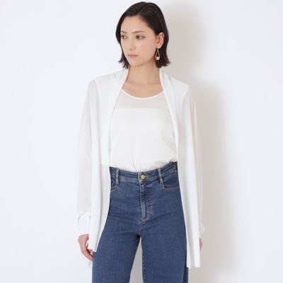 ＜EPOCA (Women)＞レーヨンナイロンストレッチ　デザインニットカーディガン（Ｍ５Ｎ２５１４６＿＿）