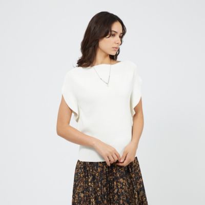 ◆Weekend Max Mara◆DUILIA コットン ショートスリーブ ニット 009330627?fmt=auto&$background
