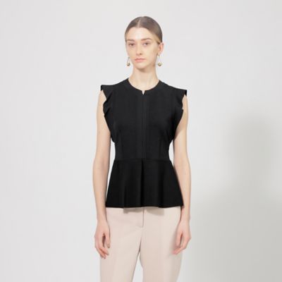 ＜EPOCA (Women)＞キュプラベーシック　ペプラムデザインニット（Ｍ５Ｎ２９３１８＿＿）