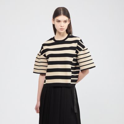 ＜EPOCA (Women)＞コットンボーダー　ニットプルオーバー（Ｍ５Ｎ２９５４４＿＿）