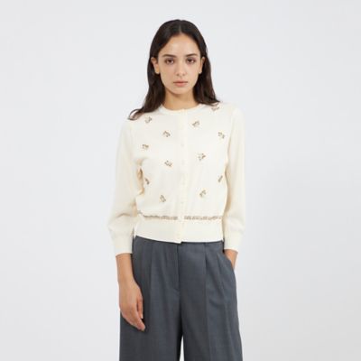 近年完売品【美品✨】マッキントッシュロンドン コットンシルクニットカーディガン セール】 コットンシルクニットカーディガン （ニット・セーター