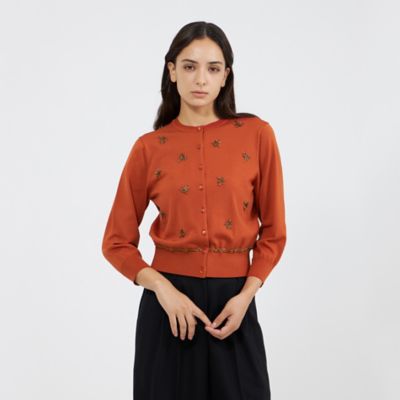 EPOCA (Women)/エポカ ビジューエンブロイダリー ニットカーディガン(M5N30632__) オレンジ80L トップス【三越伊勢丹/公式】