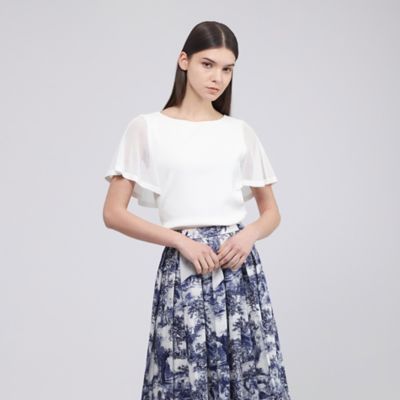 ＜EPOCA (Women)＞メッシュレイヤード　２ＷＡＹニットプルオーバー（Ｍ５Ｎ３１５４６＿＿）