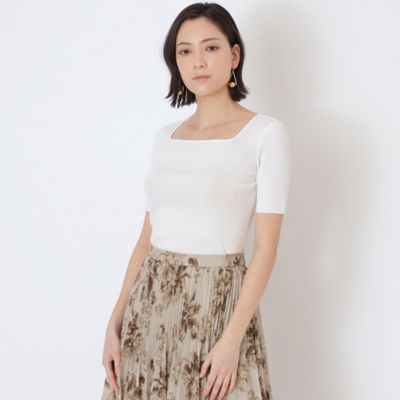 ＜EPOCA (Women)＞キュプラベーシック　半袖ニット（Ｍ５Ｎ４０１５７＿＿）