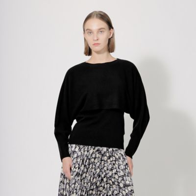 ＜EPOCA (Women)＞アリエスウール　レイヤードニットプルオーバー（Ｍ５Ｎ４２２８１＿＿）