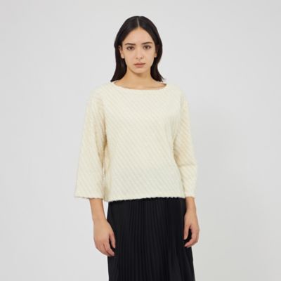 ＜EPOCA (Women)＞ラメフリンジニット　ベルスリーブプルオーバー（Ｍ５Ｎ６０６２２＿＿）