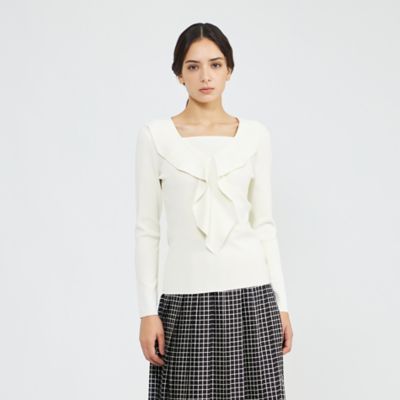 ＜EPOCA (Women)＞ドレープカラーニット　プルオーバー（Ｍ５Ｎ６３６７４＿＿）