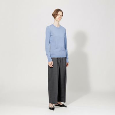 WEB限定】ウォッシャブルウール クルーネックニット