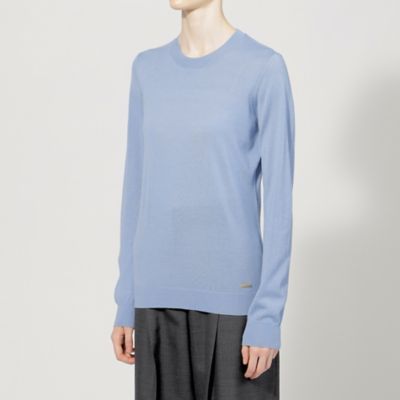 WEB限定】ウォッシャブルウール クルーネックニット