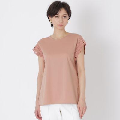 新品 EPOCA エレガントレースコンビカットソー 白 レースコンビジャージー カットソー（M5P01140＿＿