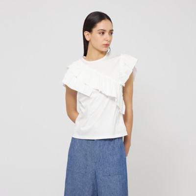 ＜EPOCA (Women)＞フリルレイヤーコンビ　デザインカットソー（Ｍ５Ｐ１１５３３＿＿）