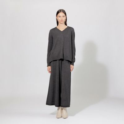 EPOCA ニットパンツ EPOCA DI BASE】 スーパーファインウール ニット