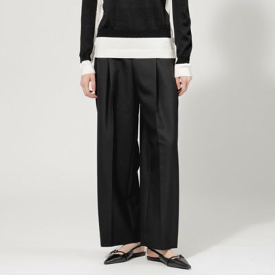 【SALE】EPOCA (Women)/エポカ【EPOCA DI BASE】ウールモヘヤ テーパードパンツ 《WEB & 一部店舗限定》(M5R20420__) クロ パンツ・ズボン【三越伊勢丹/公式】