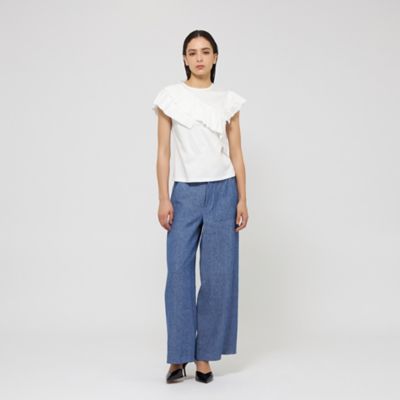【ＶＥＲＹ　ＮａＶＹ２０２５年６月号掲載】リネンコットンデニム　ワイドクロップドパンツ（Ｍ５Ｒ２０５６０＿＿）