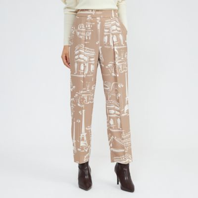 ＜EPOCA (Women)＞ランドスケーププリント　テーパードパンツ（Ｍ５Ｒ３６６６５＿＿）