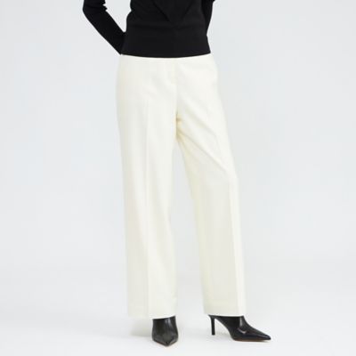 ＜EPOCA (Women)＞ストレッチフランネル　ワイドストレートパンツ（Ｍ５Ｒ３８６７１＿＿）