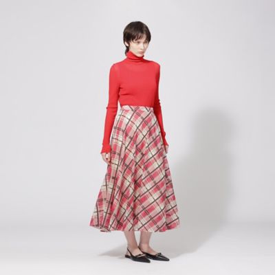 ♥MATERIA♥スカート エポカ,Maxmara,pinky&dianne セール】 [セットアップ対応]シースルーギンガムチェック柄