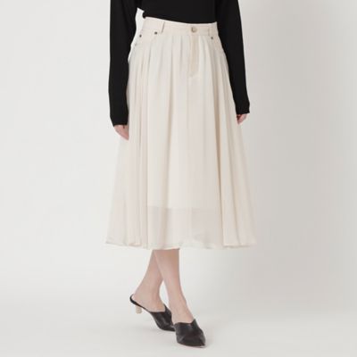 ＜EPOCA (Women)＞トランスペアレントコンビ　フレアスカート（Ｍ５Ｓ０２１０８＿＿）