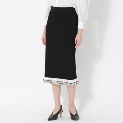 ＜EPOCA (Women)＞フリルレースコンビ　ニットタイトスカート（Ｍ５Ｓ０３１１１＿＿）