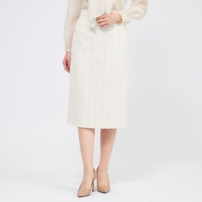 コットンファンシーツィード タイトスカート（M5S04712＿＿