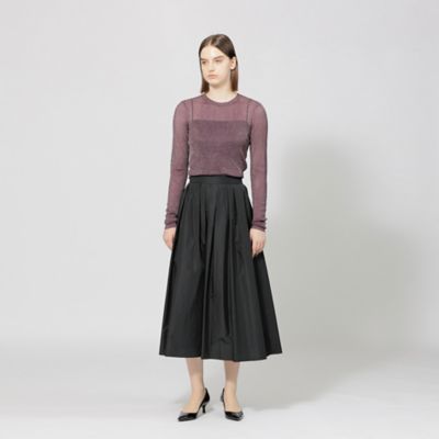 メモリータフタ＆レザー スカート pride メモリータフタ＆レザー スカート pride