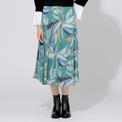 ＜EPOCA (Women)＞ハンドドローイングプリント　プリーツスカート（Ｍ５Ｓ０７２１２＿＿）
