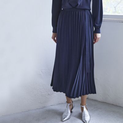 キュプラナイロン　ニットプリーツスカート（Ｍ５Ｓ１０５０２＿＿）