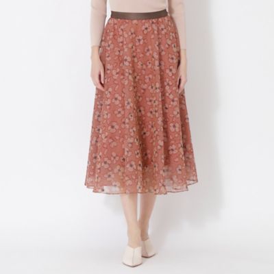＜EPOCA (Women)＞トランスペアレントフィオーレ　オーガンジースカート（Ｍ５Ｓ１６１０２＿＿）