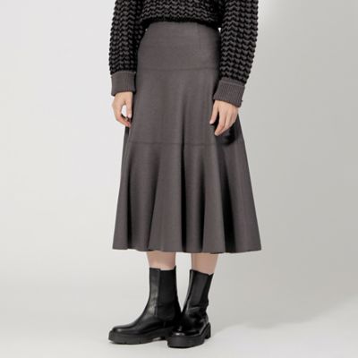 ＜EPOCA (Women)＞【Ｐｒｅｃｉｏｕｓ　２０２３年１２月号掲載】【ＶＥＲＹ　ＮａＶＹ　２０２３年１２月号掲載】ウールパイルジャージ―　ティアードスカート（Ｍ５Ｓ