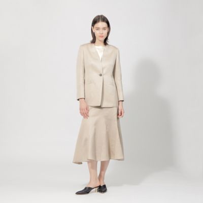 【ＥＰＯＣＡ　ＤＩ　ＢＡＳＥ】　リネンクロス　エスカルゴスカート　《ＷＥＢ＆一部店舗限定》（Ｍ５Ｓ１７３５０＿＿）