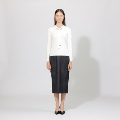 【ＥＰＯＣＡ　ＤＩ　ＢＡＳＥ】　コンパクトウールフラノ　タイトスカート　　《ＷＥＢ＆一部店舗限定》（Ｍ５Ｓ１８４５９＿＿）