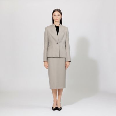 【ＥＰＯＣＡ　ＤＩ　ＢＡＳＥ】　コンパクトウールフラノ　タイトスカート　　《ＷＥＢ＆一部店舗限定》（Ｍ５Ｓ１８４５９＿＿）