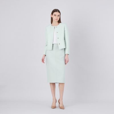 【ＥＰＯＣＡ　ＤＩ　ＢＡＳＥ】　ウールシルクダブルクロス　スカート　《ＷＥＢ＆一部店舗限定》（Ｍ５Ｓ２１５４０＿＿）