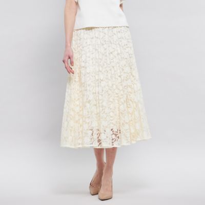 ＜EPOCA (Women)＞チューリップレース　プリーツスカート（Ｍ５Ｓ２４５３２＿＿）