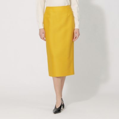 シルクタイトスカート 美品 LEONARD FASHION 総柄 シルク 膝丈